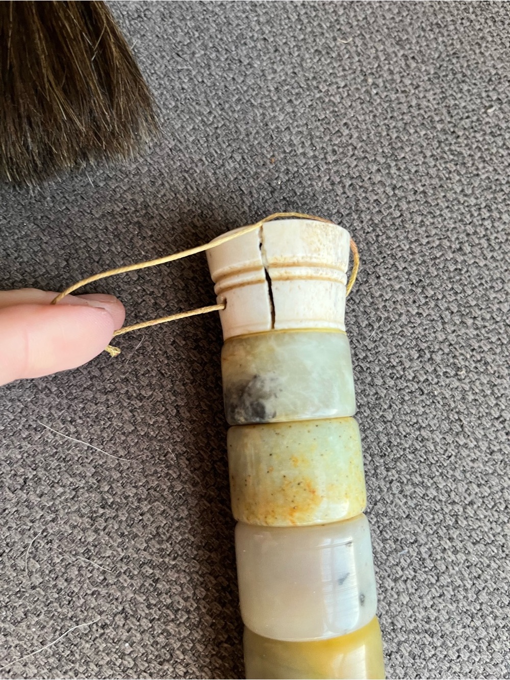 3 Vintage Chinese Calligraphy Brushes - Picture 5 of 9